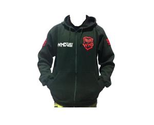 WMD Fight Gear Hoodie With Zipper| Street Gym Wear Jumper Jacket MMA Clothing UFC - Small