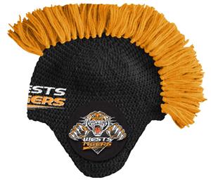 Wests Tigers NRL Infants Cotton Mohawk Beanie