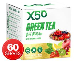 X50 Green Tea Vita-Matcha Energy Drink Assorted Flavours 60pk