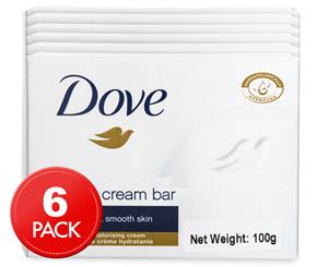 6 x Dove Beauty Cream Bar 100g