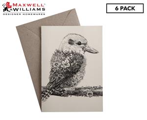 6 x Maxwell & Williams Marini Ferlazzo Greeting Card - Kookaburra