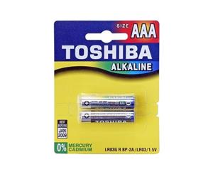 AAAPK2 2 Pack Aaa Alkaline Battery Toshiba - 4904530588280
