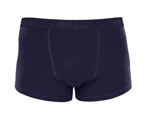 Asquith & Fox Mens Shorty Boxer Briefs/Underwear (Pack Of 2) (Navy) - RW4910