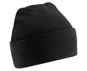 Beechfield Unisex Junior Kids Knitted Soft Touch Winter Hat (Black) - RW245