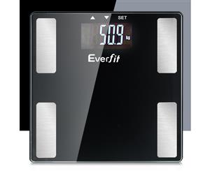 Everfit 180KG Electronic Digital Body Fat Scale Scales Bathroom Monitor Fat Water Muscle Bone BIM Calories Tracker
