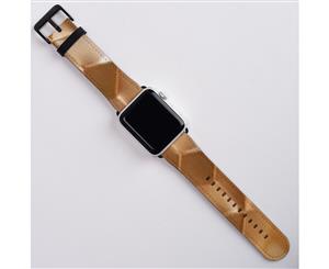 For Apple Watch Band (38mm) Series 1 2 3 & 4 Vegan Leather Strap iWatch Honey