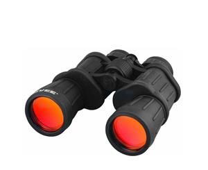 HUMVEE 10x50 Rubber Coated Field Binocular Anti-Reflective Ruby-Red Lenses
