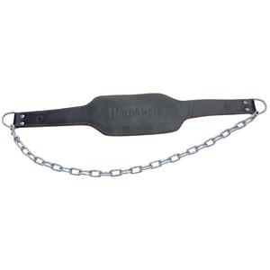 Harbinger Leather Dip Belt with Chain
