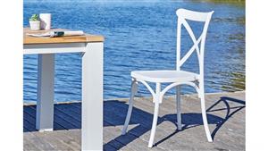 Heritage Outdoor Dining Chair - White