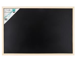 Jemark 40x60cm Chalk Board - Black/Natural