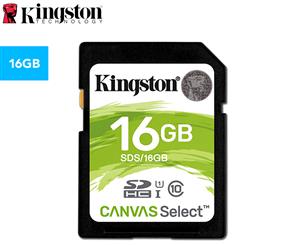 Kingston 16GB Class 10 Canvas Select SDHC Card