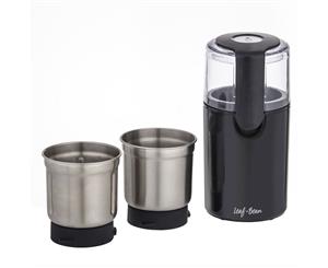 Leaf & Bean 21cm Stainless steel 2in1 Electric Coffee Spice Herbs Grinder Mill