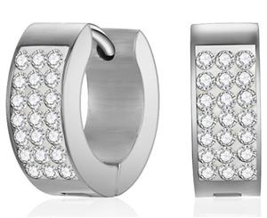 Mestige Rosie Cuff Earrings w/ Swarovski Crystals - Silver