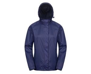Mountain Warehouse Womens Jacket with Waterproof and Taped Seams for Travelling - Navy