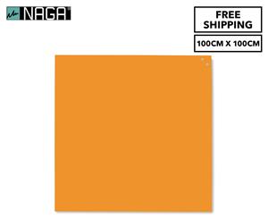 NAGA 100x100cm Magnetic Glassboard - Orange
