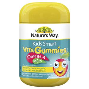 Nature's Way Kids Smart Vita Gummies Multi + Omega 50 Pastilles