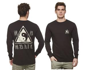 Nomadic Paradise Men's Woodstock Longsleeve T-Shirt - Jet Black