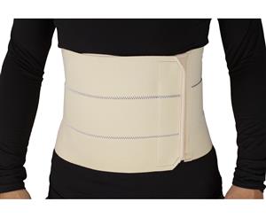 ObboMed 3-Panel Abdominal Binder for Injuries Support Post Pregnancy Post-Surgical Hernia Belly Wrap BraceTrimming Waist