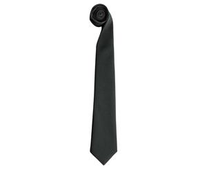 Premier Tie - Men Plain Work Tie (Black) - RW1134