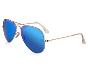 Ray-Ban Aviator RB3025-112/17 Sunglasses - Gold/Blue Mirror