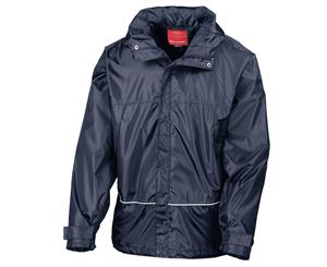 Result Junior & Youth Childrens Waterproof 2000 Pro-Coach Jacket (Navy Blue) - BC879