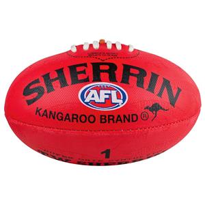 Sherrin Synthetic AFL Football Red 1