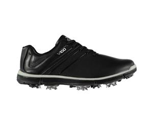 Slazenger Mens V100 Golf Shoes Spiked Lace Up Comfortable Fit - Black