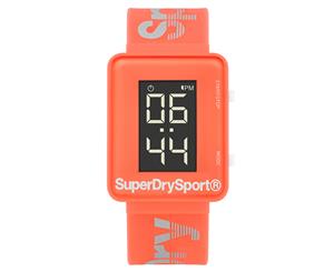 Superdry Women's 32mm Sprint Digi Silicone Watch - Coral