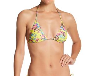 Vix Yellow Women's US Size Small S Bikini Top Lola Floral Swimwear