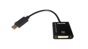 Volans (VL-PDPDV) Passive DisplayPort (V1.2) to DVI M-F Converter with 4K Support