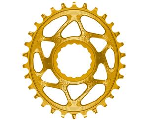 absoluteBLACK Oval RaceFace Cinch DM 28T Chainring Gold