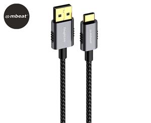 mbeat 1.8m Tough Link Premium Braided USB-C to USB-A Cable