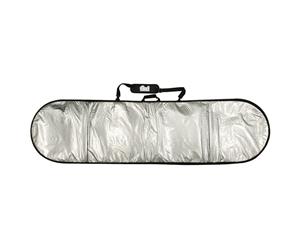 8Ɔ'' FIND Silver Padded Surfboard Cover