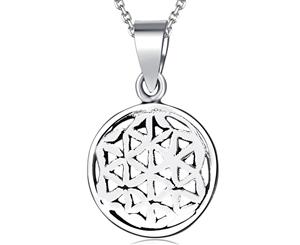 .925 Sterling Silver Illusional Pendant-Silver