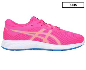 ASICS Grade-School Girls' Patriot 11 Running Sports Shoes - Pink Glo/Sun Coral