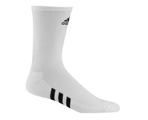Adidas 3 Pack Crew Socks - White