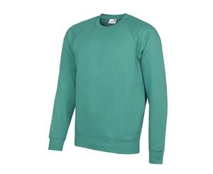 Awdis Academy Mens Crew Neck Raglan Sweatshirt (Emerald) - RW3916