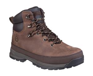 Cotswold Mens Sudgrove Lace Up Leather Durable Walking Boots - Brown