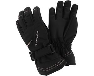 Dare 2b Boys Handful Waterproof Breathable Strech Ski Gloves - Black