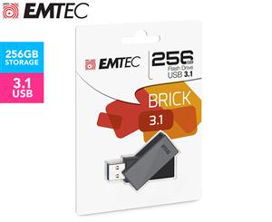 EMTEC 256GB C350 Brick USB 3.1 Swivel Case Flash Drive