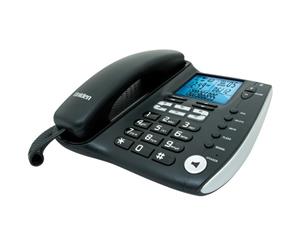 FP1200 UNIDEN Corded Phone With LCD Display & Caller Id Uniden Real-Time Clock Feature Allows You To Keep Track of the Time While You Are On That