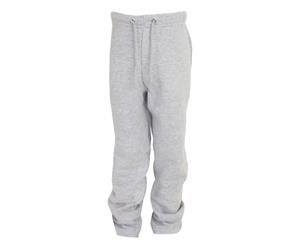 Floso Kids Unisex Jogging Bottoms/Pants / School Wear Range (Open Cuff) (Grey) - KS138