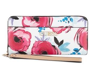 GUESS Kamryn SLG Large Zip Around Clutch - Floral