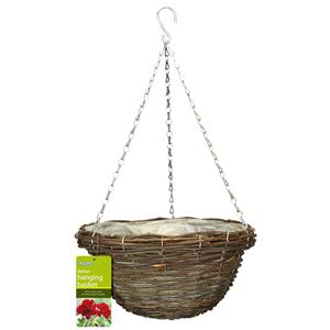 Gardman 35cm Rattan Hanging Basket