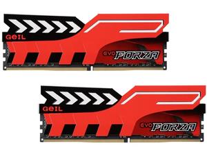 GeIL EVO FORZA Black & Red 8GB Kit (4GBx2) DDR4 2400 Desktop RAM