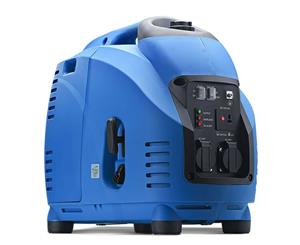 GenTrax Blue 3.5KW Max 3.0KW Rated Inverter Generator 2 x 240V Outlets Pure Sine Portable Camping Petrol