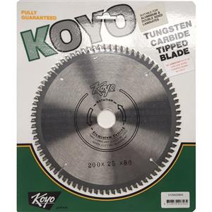 Koyo 200mm 80T 25mm Bore Circular Saw Blade For Aluminium Cutting