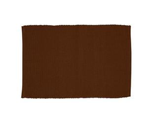 PM Lollipop Ribbed Placemats - Set of 12 - Chocolate