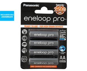 Panasonic Eneloop Pro Rechargeable AA Batteries 4-Pack