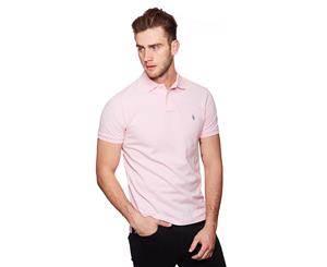 Polo Ralph Lauren Men's Custom Slim Fit Mesh Polo Shirt - Pink